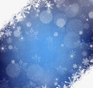 蓝色雪花背景矢量图