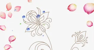 玫瑰花瓣菊花装饰免抠