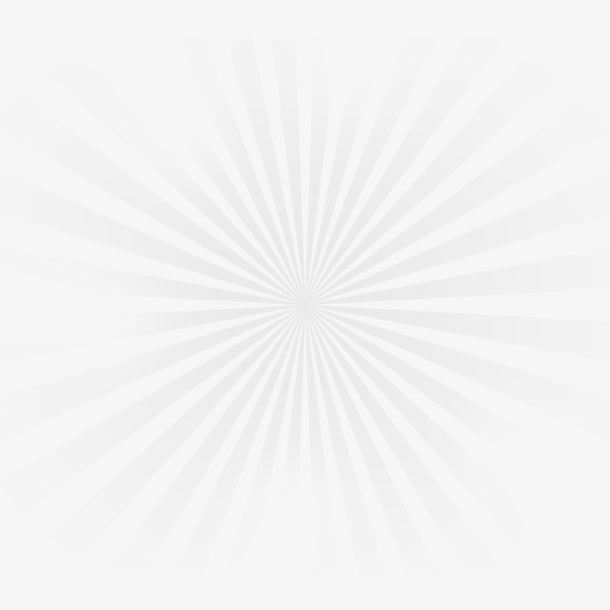 白色卡通日光放射免抠