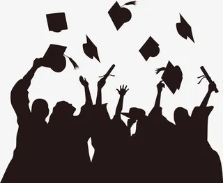 毕业典礼之后的欢呼免抠
