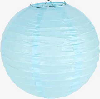 蓝色派对纸灯笼免抠