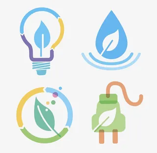 绿色概念图标免抠