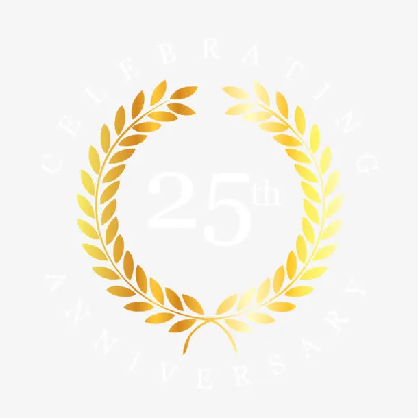 周年庆麦穗标签免抠