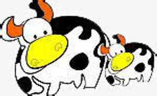 卡通可爱奶牛免抠