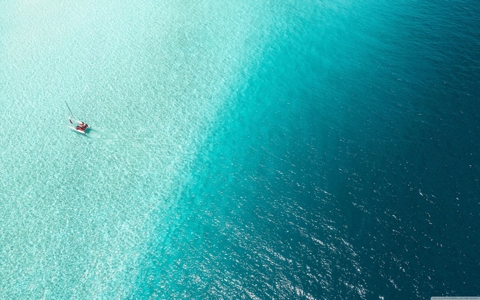 苹果壁纸背景 海面高清