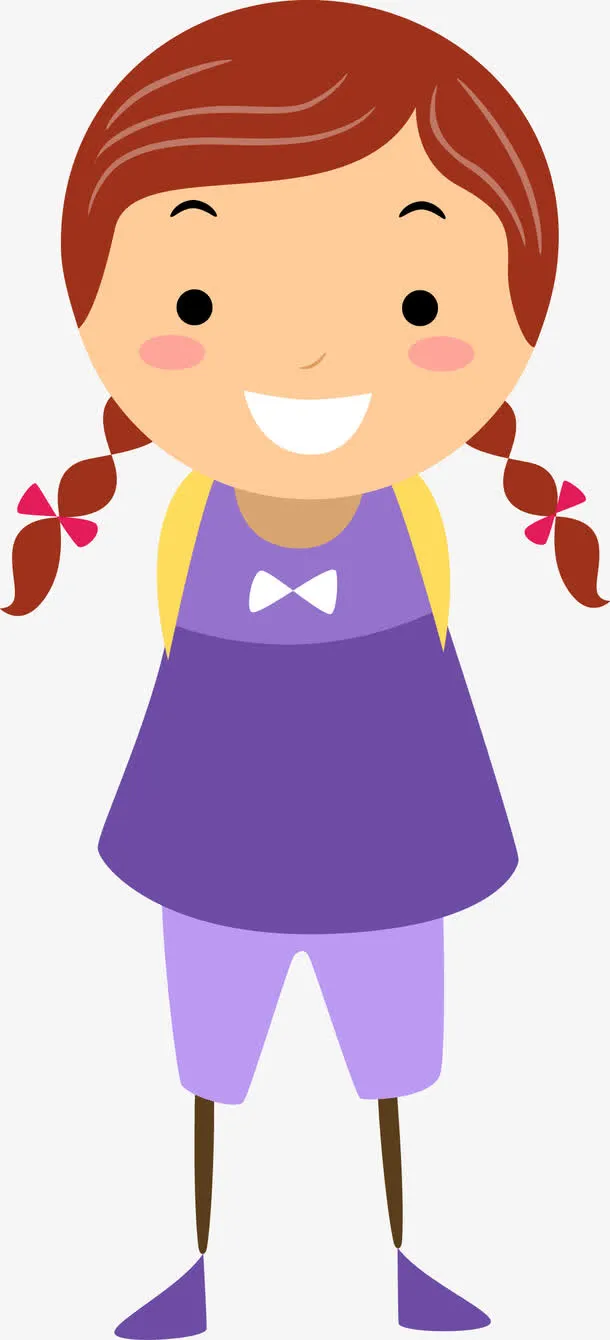 文静的小女孩免抠