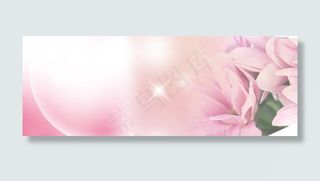 粉色花朵淘宝海报背景
