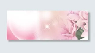 粉色花朵淘宝海报背景