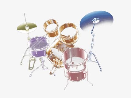 架子鼓图案免抠