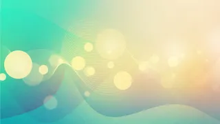 黄绿色渐变光效海报免抠