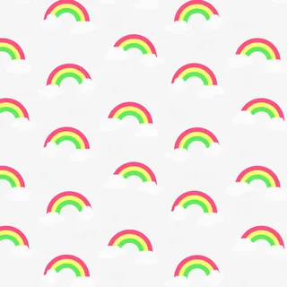 矢量彩虹图纹免抠