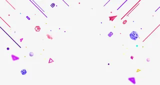 漂浮彩色碎片背景