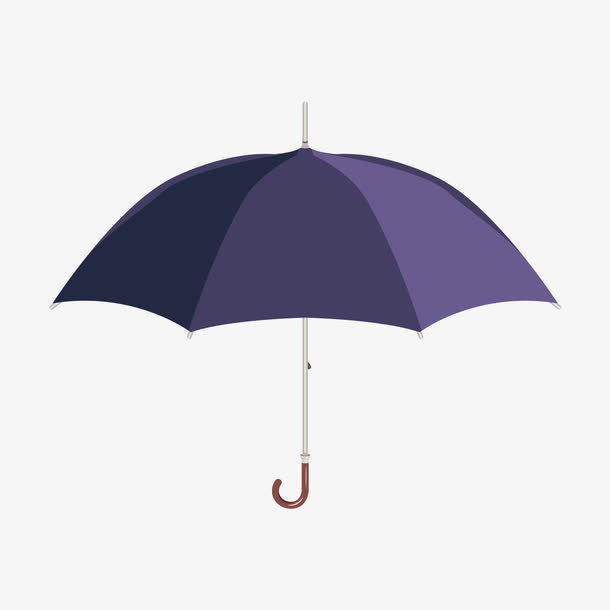 紫色雨伞免抠
