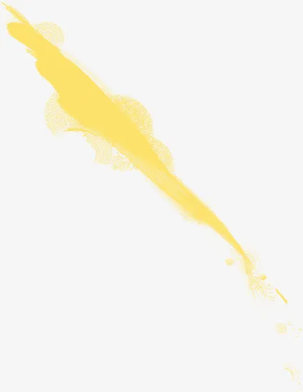 奥运黄色中国风花纹免抠