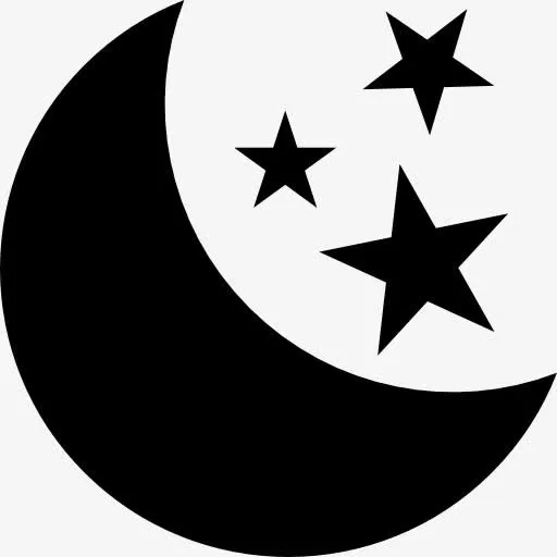 Moon和星星图标免抠