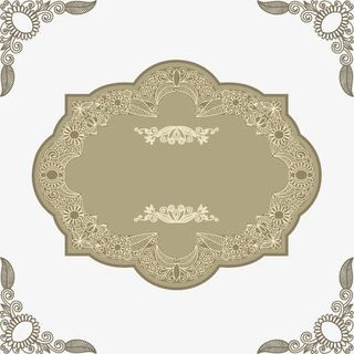 矢量复古花纹底纹免抠