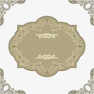 矢量复古花纹底纹免抠