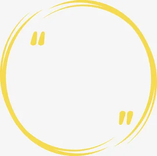 黄色笔刷线条标题框免抠