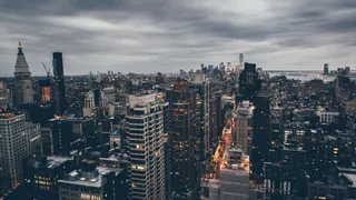 都市高楼林立海报背景