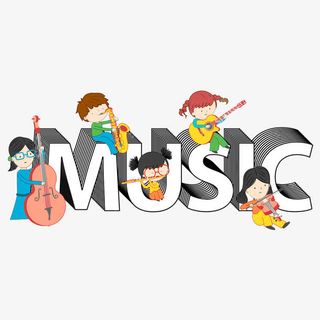 卡通音乐海报设计免抠