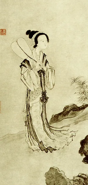 妝靚，仕女，国画，古代，物免抠