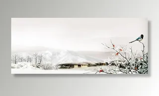 唯美冬季背景免抠