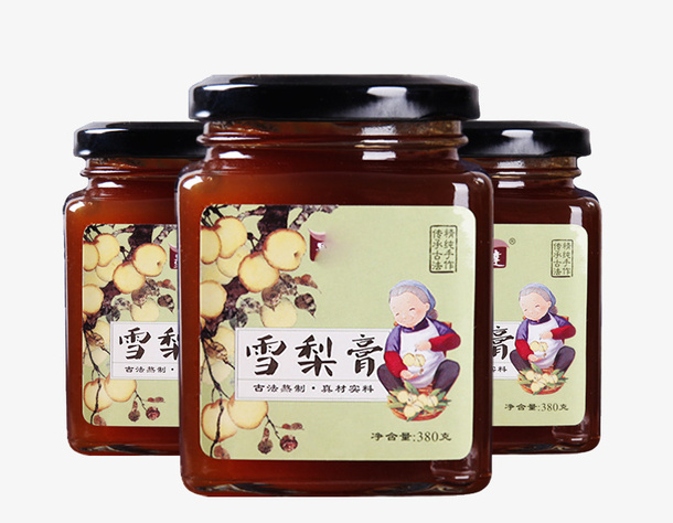 家庭装雪梨膏免抠