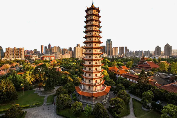 佛家古寺免抠