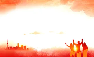 手绘毕业季海报背景图高清