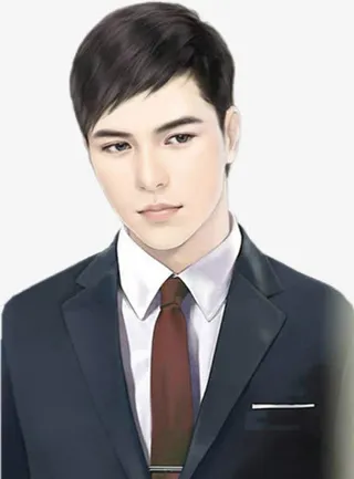 手绘杀手男子免抠