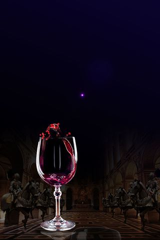 黑色简约红酒广告高脚杯背景高清