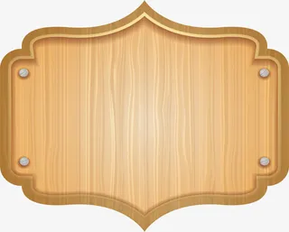 美丽花边木板标题框免抠