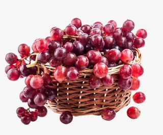 篮子中的葡萄免抠