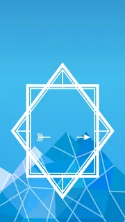 蓝色几何H5背景高清