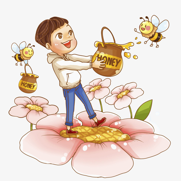 拿蜂蜜的男孩免抠