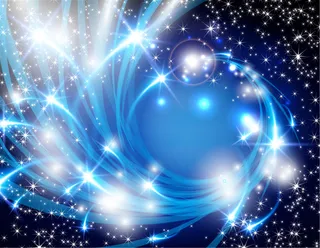 蓝色星光光斑商务背景高清