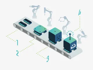 流水线工作步骤免抠