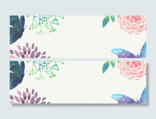 纸张纹理蝴蝶花朵背景高清