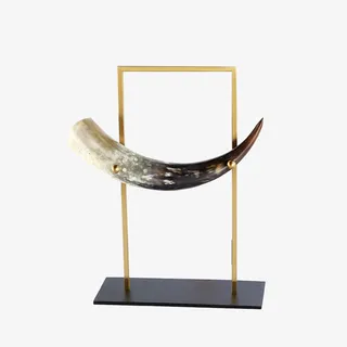 北欧牛角摆设免抠