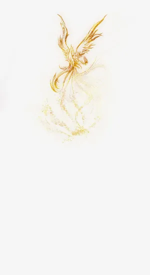 金色凤凰图标纹理免抠