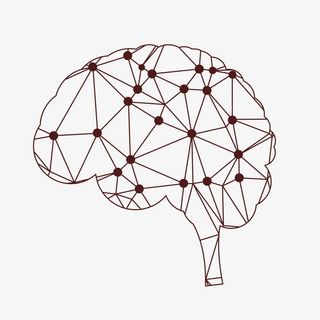 矢量线条大脑连接连接符连接网免抠