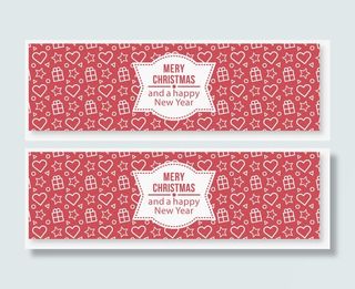 矢量圣诞节banner素材