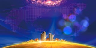 年中总结大会展板背景素材高清