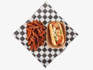 唯美小清新薯条汉堡免抠