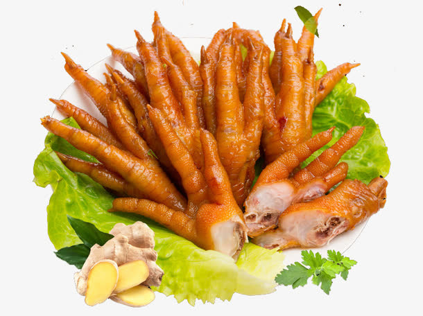鸡爪美食免抠