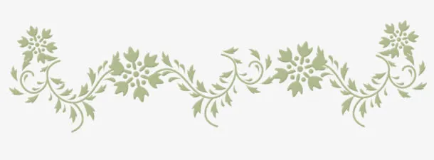 雪花花纹分割线免抠