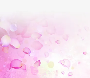 粉色花瓣情人节海报背景