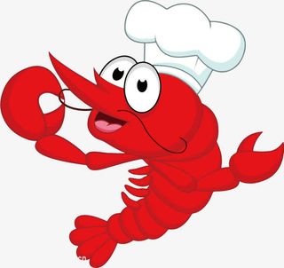 卡通服务员小虾表情免抠png免抠