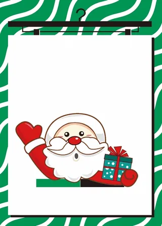 圣诞老人圣诞节快乐促销海报高清