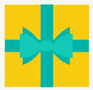 神秘的卡通礼物盒子免抠